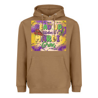 Toasted Coconut bead up bitches it's mardi gras Heavyweight Hoodie - MaliasSmallBusiness