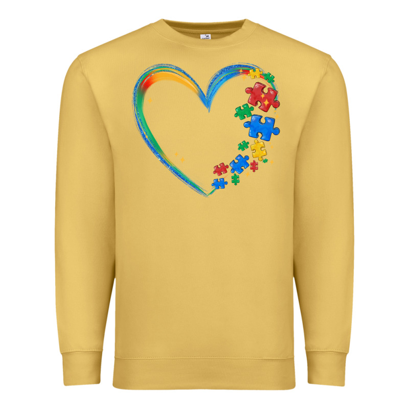 Autism Heart Premium Sweatshirt by MaliasSmallBusiness | Teevron