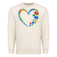 Sandshell autism heart Premium Sweatshirt - MaliasSmallBusiness
