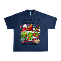 Navy it's fine we're fine everythıng is fine! Urban Heavy Tee - FaDigitalArtStudio