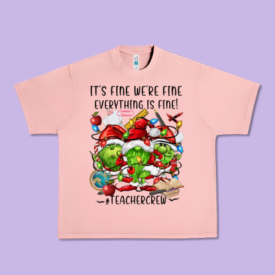 It's Fine We're Fine Everythıng Is Fine! Urban Heavy Tee Designed By Fadigitalartstudio