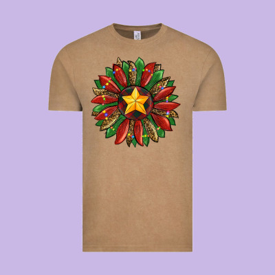 Christmas Sunflower Vintage Tee Designed By Ranaportraitstore