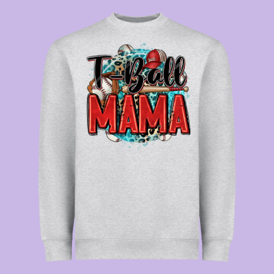 T Ball Mama Heavyweight Sweatshirt Designed By Zillion Design Studio