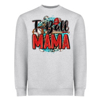 Heather Grey t ball mama Heavyweight Sweatshirt - Zillion Design Studio