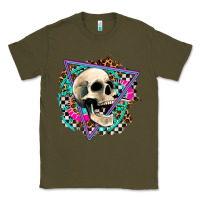 Army Green race skull Classic Tee - AdoDesignShop