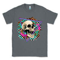 Charcoal Heather race skull Classic Tee - AdoDesignShop