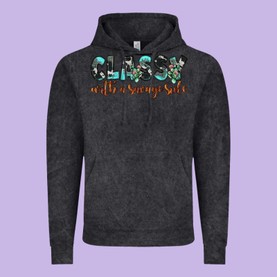 Classy With A Savage Side Vintage Hoodie Designed By Jahusdesignshop