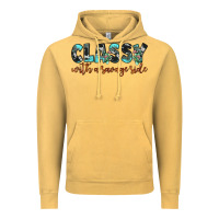 Vintage Mustard classy with a savage side Vintage Hoodie - JahusDesignShop