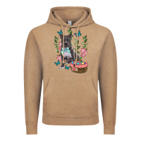 Vintage Coffee easter pitbull Vintage Hoodie - RanaPortraitStore