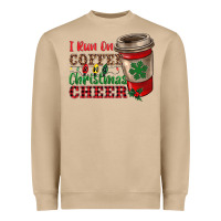Mushroom i run on coffee and christmas cheer Heavyweight Sweatshirt - RanaPortraitStore