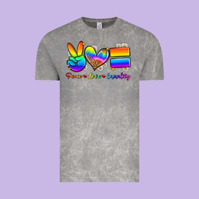 Peace Love Equality Vintage Tee Designed By Zillion Design Studio