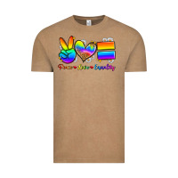 Vintage Coffee peace love equality Vintage Tee - Zillion Design Studio