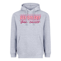 Heather Grey stronger than cancer Heavyweight Hoodie - MaliasSmallBusiness