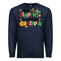 Navy chip dippin' margarita sippin Premium Sweatshirt - MaliasSmallBusiness