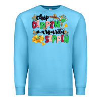 Ocean Blue chip dippin' margarita sippin Premium Sweatshirt - MaliasSmallBusiness