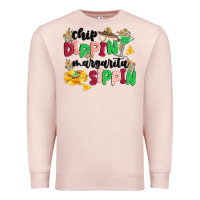 Pale Pink chip dippin' margarita sippin Premium Sweatshirt - MaliasSmallBusiness
