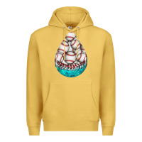 Antique Gold baseball and western roses teardrop  8 Premium Hoodie - BundleAndBundleShop