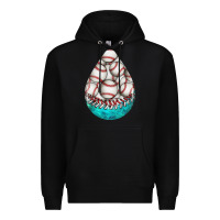 Black baseball and western roses teardrop  8 Premium Hoodie - BundleAndBundleShop