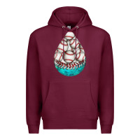 Burgundy baseball and western roses teardrop  8 Premium Hoodie - BundleAndBundleShop