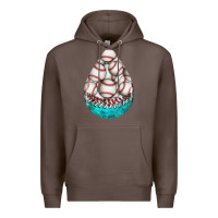 Coffee baseball and western roses teardrop  8 Premium Hoodie - BundleAndBundleShop