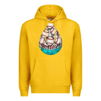 Lemon baseball and western roses teardrop  8 Premium Hoodie - BundleAndBundleShop