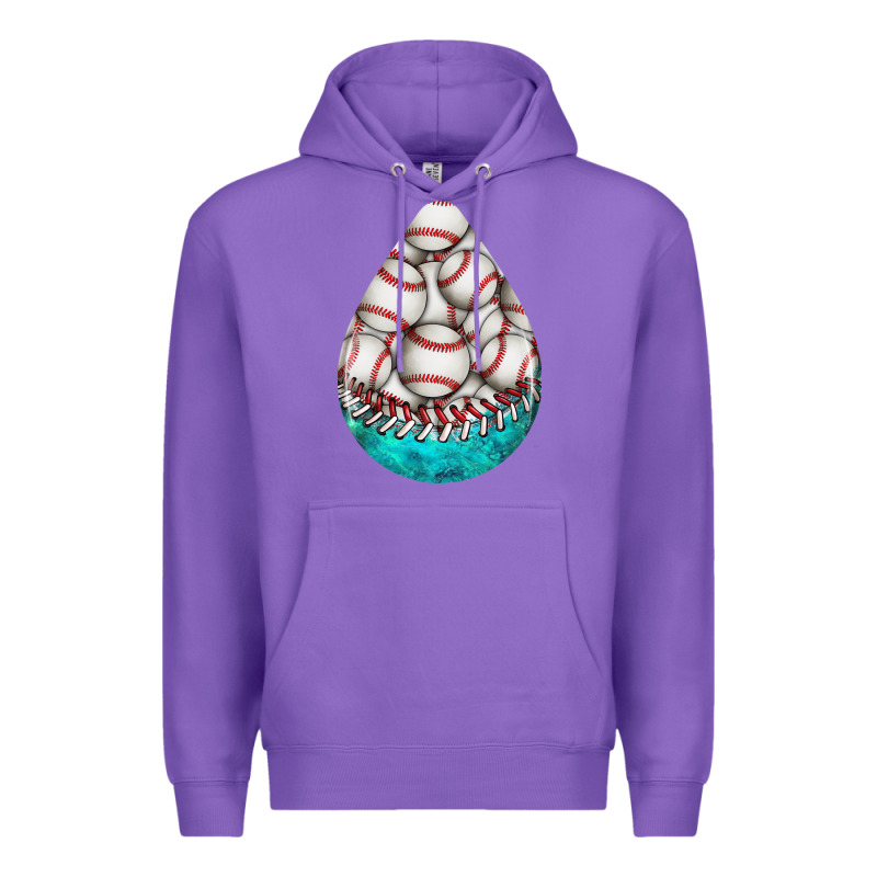 Baseball And Western Roses Teardrop  8 Premium Hoodie by BundleAndBundleShop | Teevron
