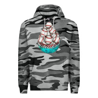 Slate Camo baseball and western roses teardrop  8 Premium Hoodie - BundleAndBundleShop