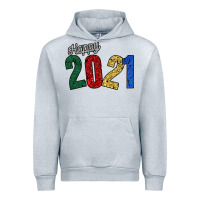 Heather Grey Happy 2021 Urban Hoodie - Bettercallsaul
