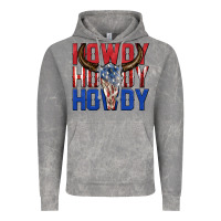 Cloud Rock howdy howdy howdy 4th of july bull skull billie wi Vintage Hoodie - texasbilliewilder