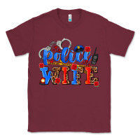 Burgundy police wife Classic Tee - AdoDesignShop