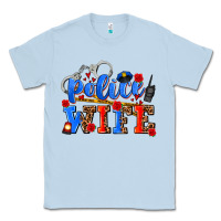 Dusty Blue police wife Classic Tee - AdoDesignShop
