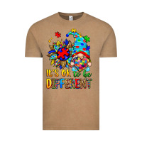 Vintage Coffee it's ok to be different autism gnome Vintage Tee - Zillion Design Studio