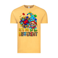 Vintage Mustard it's ok to be different autism gnome Vintage Tee - Zillion Design Studio