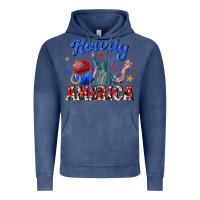 Vintage Denim howdy america western Vintage Hoodie - texasbilliewilder