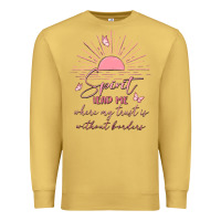 Antique Gold spririt religious quote Premium Sweatshirt - MaliasSmallBusiness