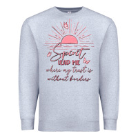 Heather Grey spririt religious quote Premium Sweatshirt - MaliasSmallBusiness