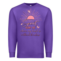 Purple spririt religious quote Premium Sweatshirt - MaliasSmallBusiness