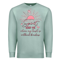 Seafoam spririt religious quote Premium Sweatshirt - MaliasSmallBusiness