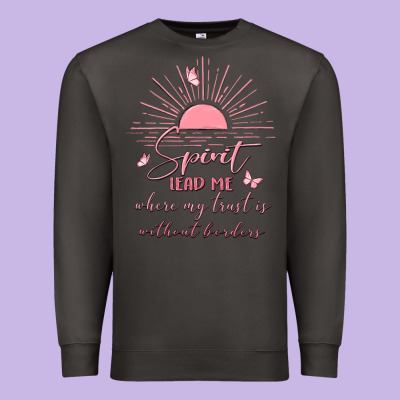 Spririt Religious Quote Premium Sweatshirt Designed By Maliassmallbusiness