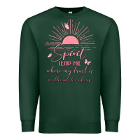 Sports Green spririt religious quote Premium Sweatshirt - MaliasSmallBusiness