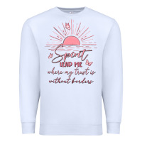 White spririt religious quote Premium Sweatshirt - MaliasSmallBusiness