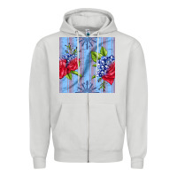 Patriotic Rose Zipper Hoodie | Teevron