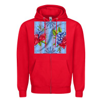 Red patriotic rose Zipper Hoodie - BundleAndBundleShop
