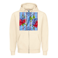 Sandshell patriotic rose Zipper Hoodie - BundleAndBundleShop