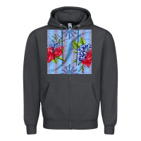 Smoke patriotic rose Zipper Hoodie - BundleAndBundleShop