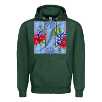 Sports Green patriotic rose Zipper Hoodie - BundleAndBundleShop