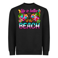 Black life is better at the beach Heavyweight Sweatshirt - texasbilliewilder