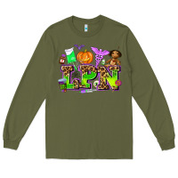 Army Green lpn halloween nurse with Long Sleeve Tee - AdoDesignShop