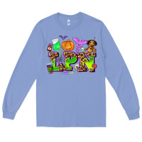 Colony Blue lpn halloween nurse with Long Sleeve Tee - AdoDesignShop