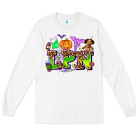 White lpn halloween nurse with Long Sleeve Tee - AdoDesignShop